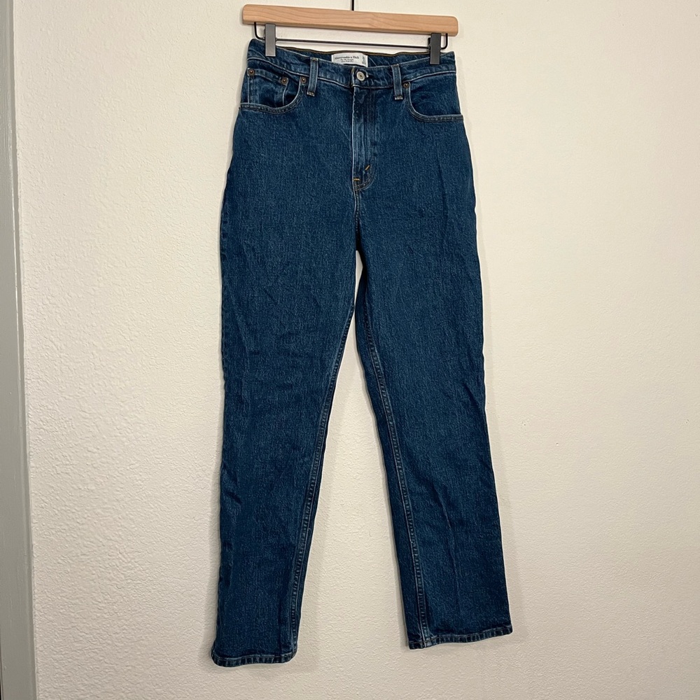 A&F the 90s straight ultra high rise